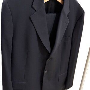 Shipley Men's Navy 3 button Suit 50L Jacket 44 L Pant